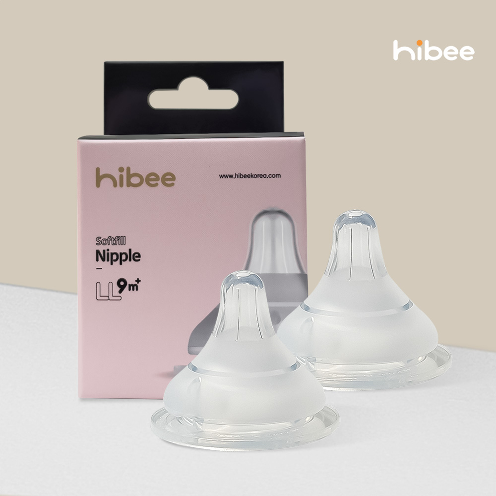 [국내제조]하이비 더블하트 모유실감 호환 소프트필 젖꼭지2p 단계별사이즈 17,100원