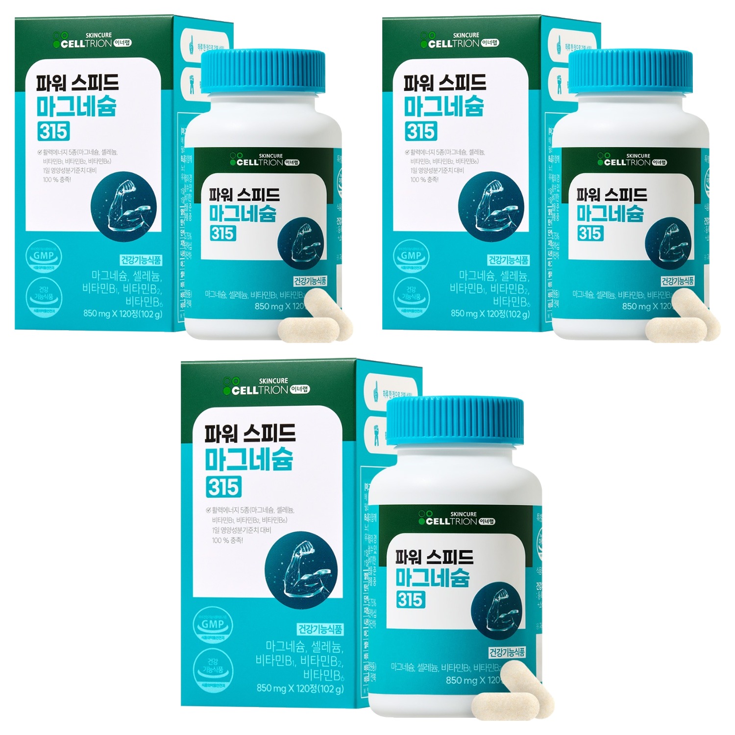 이너랩 파워 스피드 마그네슘 315, 120정, 3개 49,900원