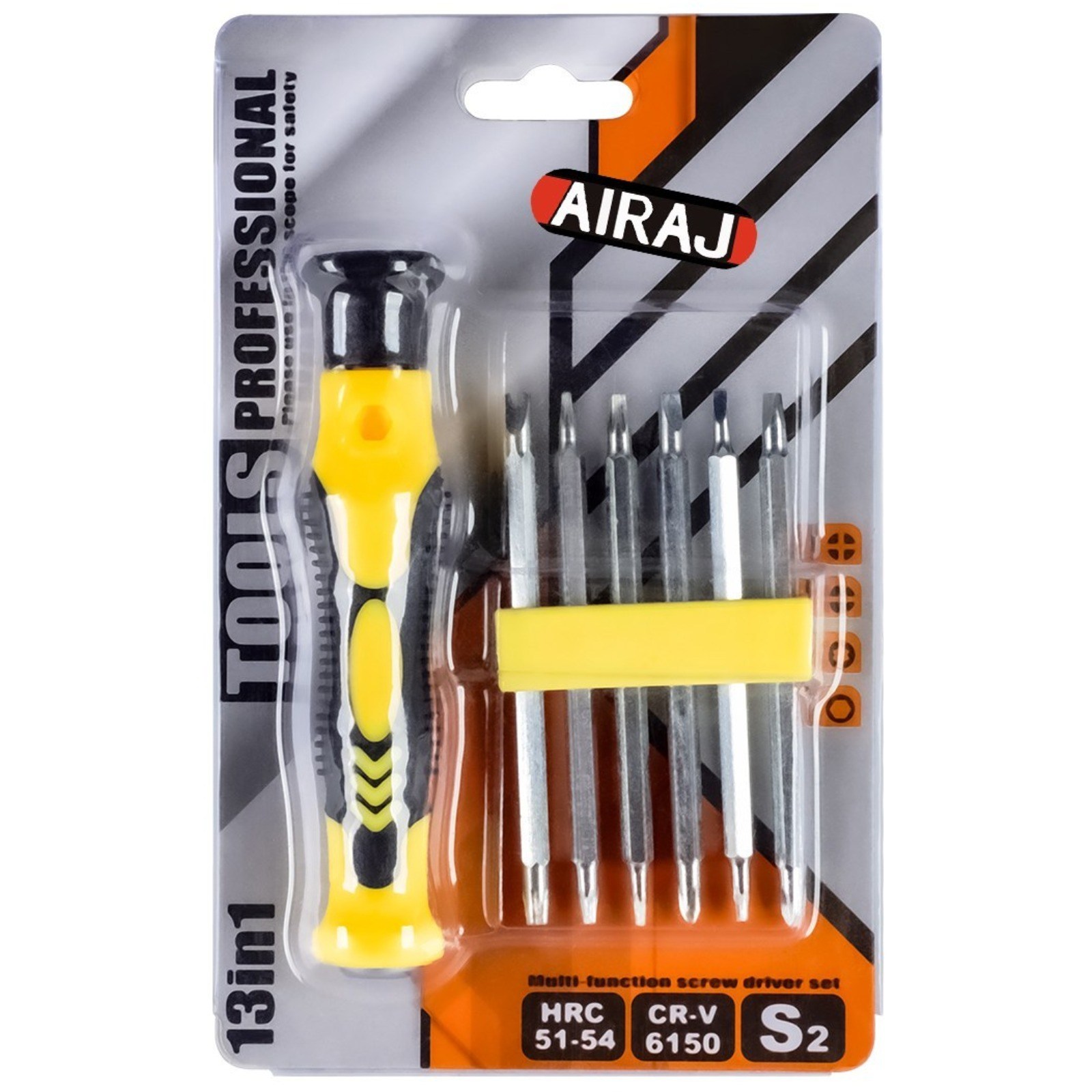 AIRAJ 13홉스 1정밀 드라이버 세트 전자수리/시계수리/소형부품 조립용, 1개, 13 in 1 5,990원