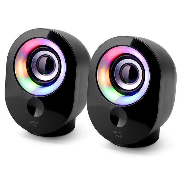 위젤 OR-S70RGB LED 2채널 스피커, 블랙, OR-S70RGB 9,500원