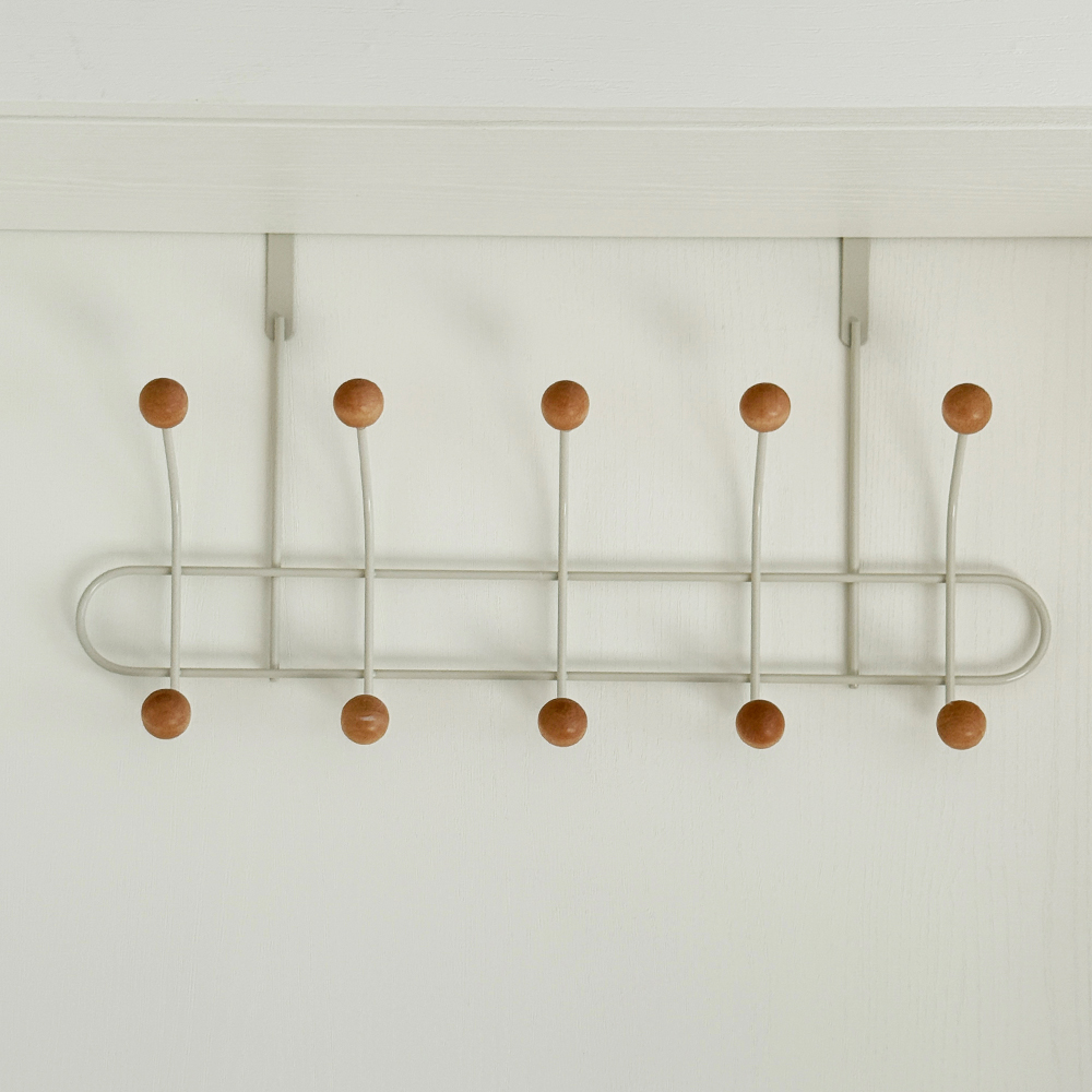 아이두리빙 우드볼 도어행거 10구, 혼합색상, 1개 7,170원