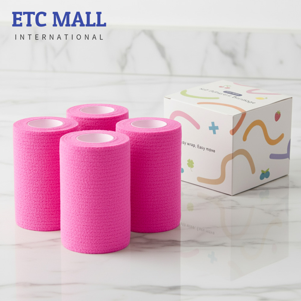 이티씨몰 자가점착 밴드 10cm 압박붕대 3+1 핑크 12,400원