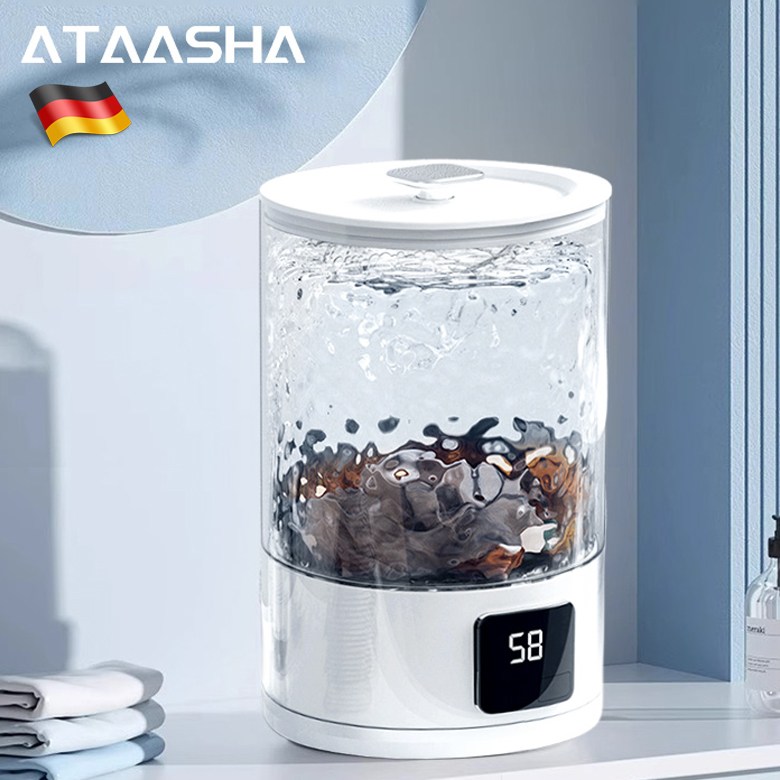 Ataasha 미니 세탁기 독일 무선 방수 소형세탁기 블루라이트 살균 19,200원