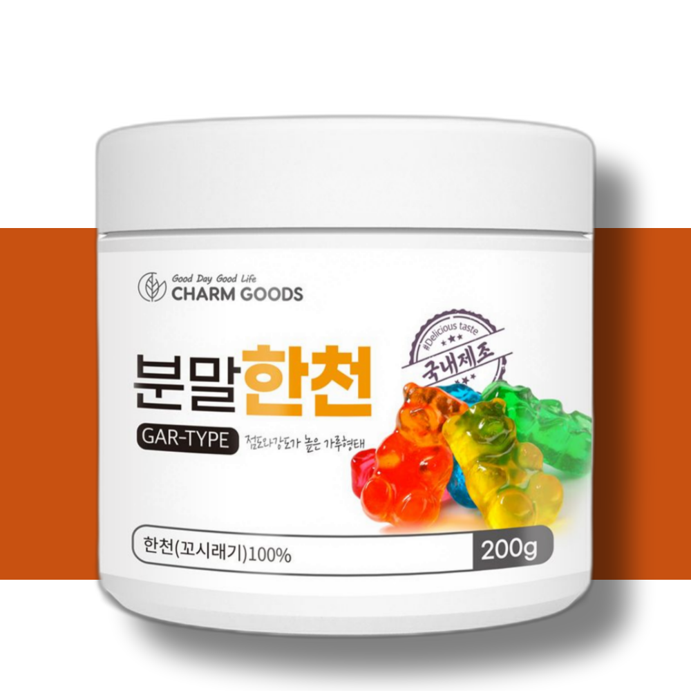 참굿즈 분말한천 200g 3통 / 한천 가루 젤리 푸딩 양갱재료 46,250원