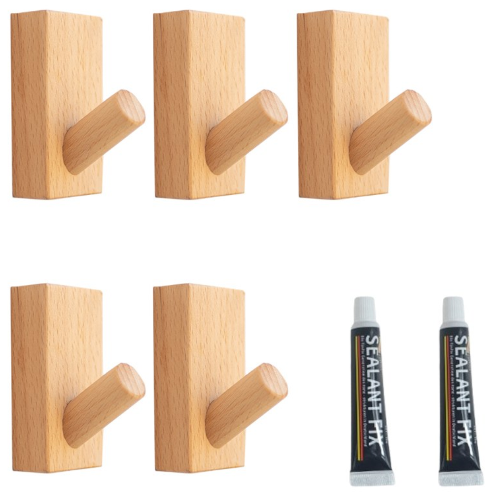 원목후크 우드 벽걸이 부착 옷걸이 묶음 10,800원