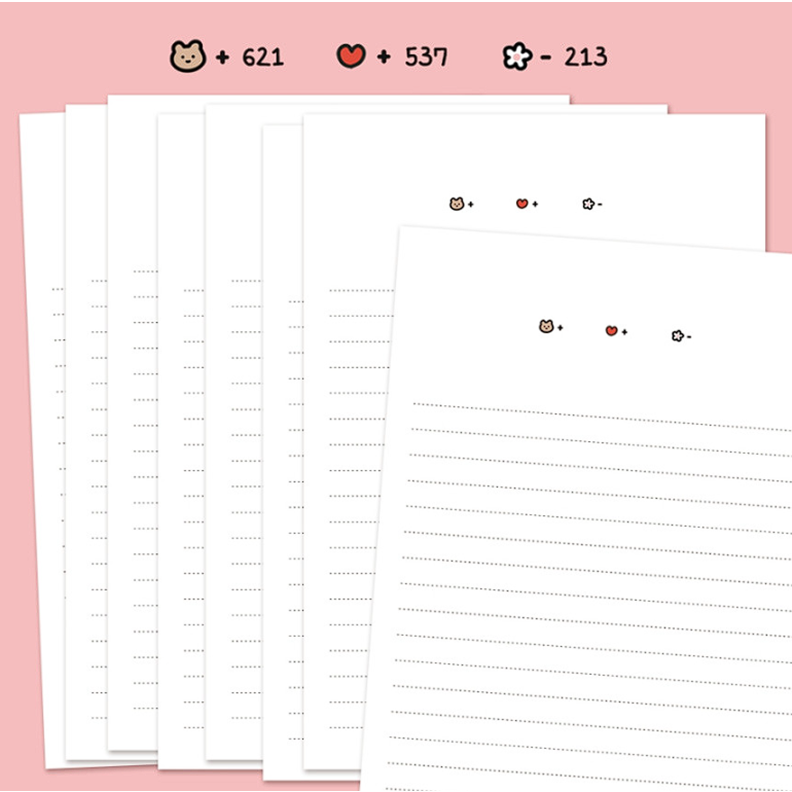 곰신 편지지 데일리 군인 날짜 입대준비 편지 15,190원