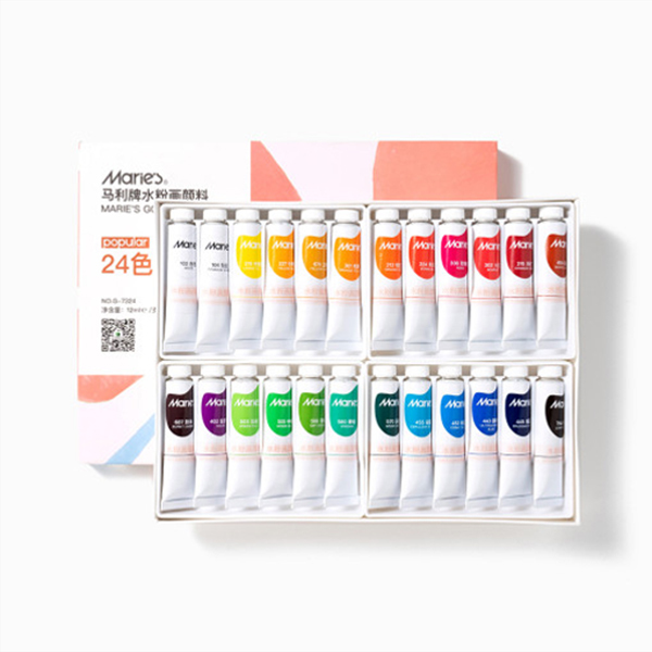 전문가용 수채화 과슈 물감 12ml - 24색 18,000원