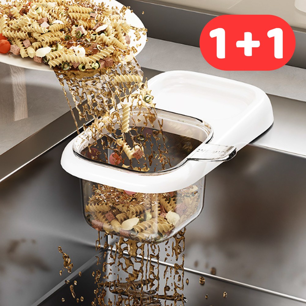 사롬사리 1+1 음식물 거름망 분리형 물빠짐 거치대, 화이트 11,100원