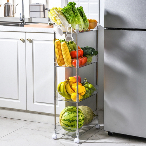 무타공마켓 미드센츄리 이동식 트롤리 틈새선반 26,400원