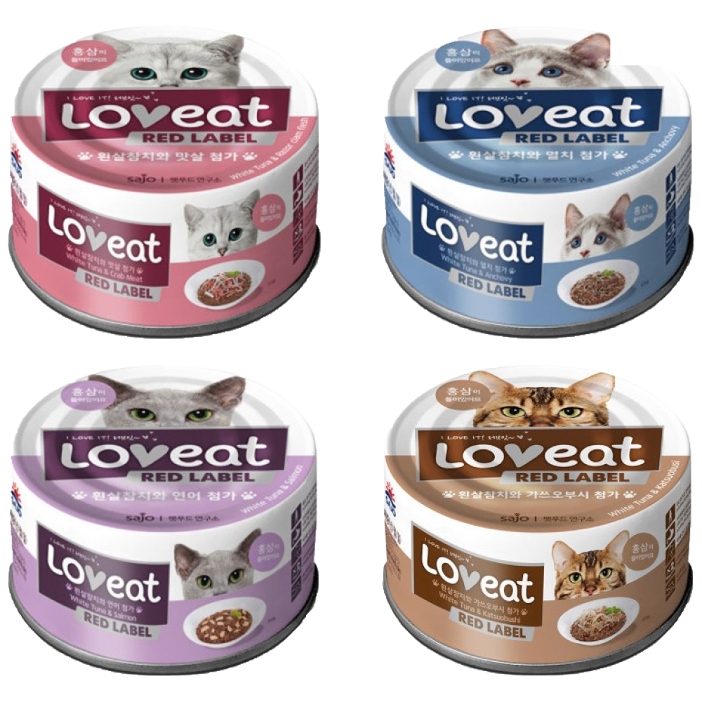 사조 러브잇 레드라벨 대용량 고양이캔 160g X 24개 4종 혼합 콤보 고양이간식, 160g, 24개, 혼합맛 30,900원