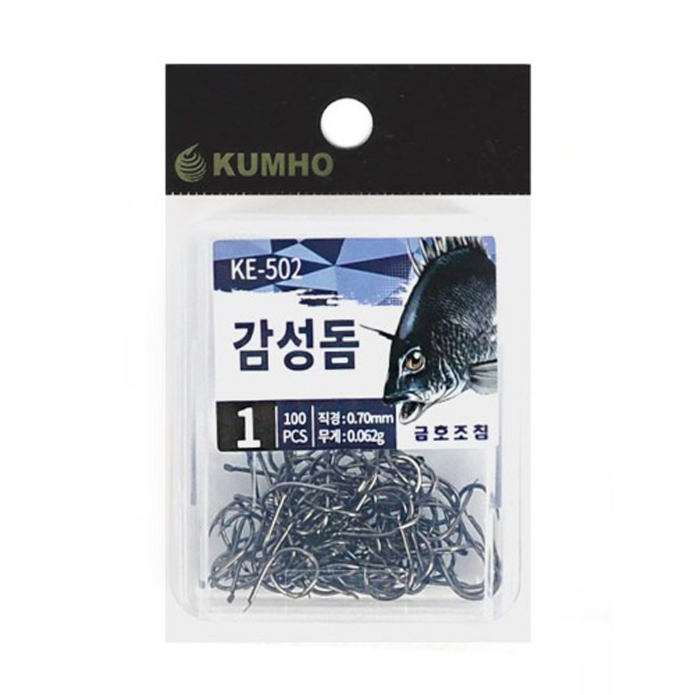 금호조침 감성돔 바늘 KE-502 흑침 블랙니켈 덕용 바다바늘, 1개, 60개입 4,800원