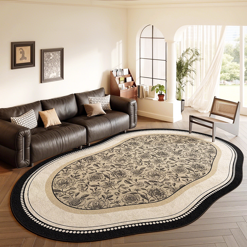 Radearl 사계절 빈티지 북유럽 비정형 러그 인조 양모 쇼트파일 워셔블 거실 카페트 49,980원