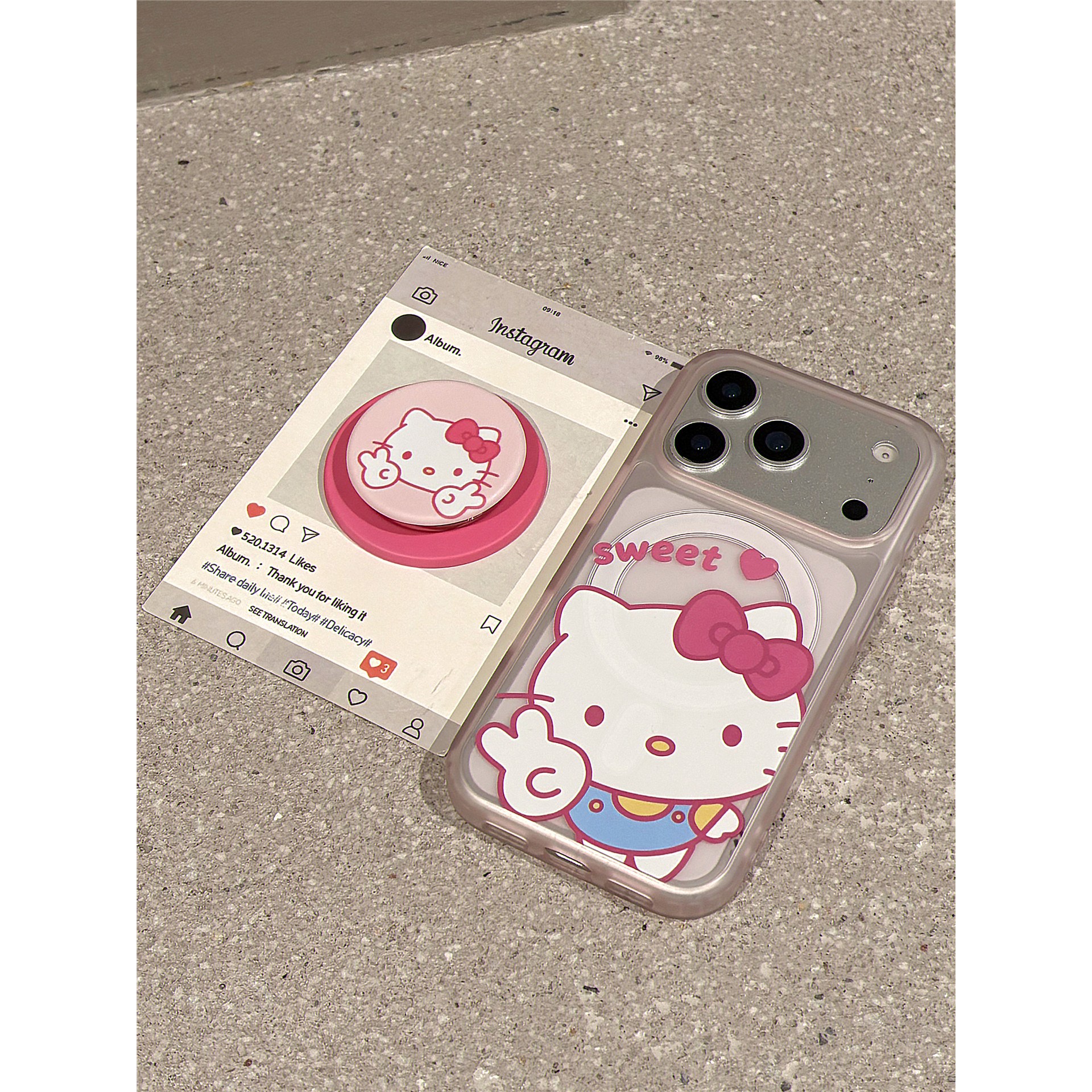 TYREUS 맵시 있는 키티 핑크 그래피티 아이폰17프로 16E 맥세이프케이스 호환 14,900원