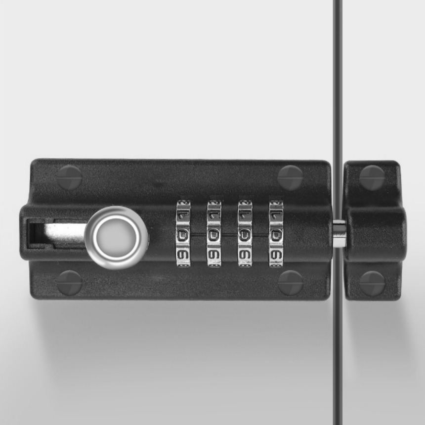 하비토 다이얼 슬라이드 무타공 잠금장치 창고 서랍 시건장치 자물쇠, 블랙, 1개 21,000원