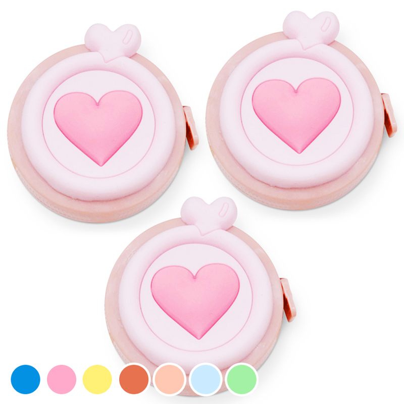 아뜰라임 귀여운 휴대용 미니 양면 줄자 하트 핑크 7,980원