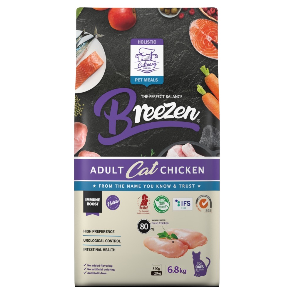 브리젠 홀리스틱 등급 어덜트캣 치킨 고양이 사료, 6.8kg, 1개, 장건강/유산균 68,100원