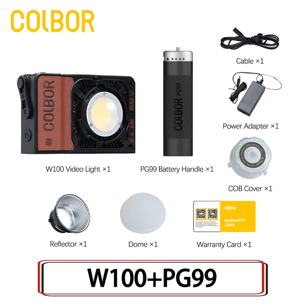 Colbor Wonder W100 RGB LED 비디오 라이트 포켓 사진 필 배터리 핸들 소프트 박스 포함 틱톡 야외 스튜디오용 100W 552,800원