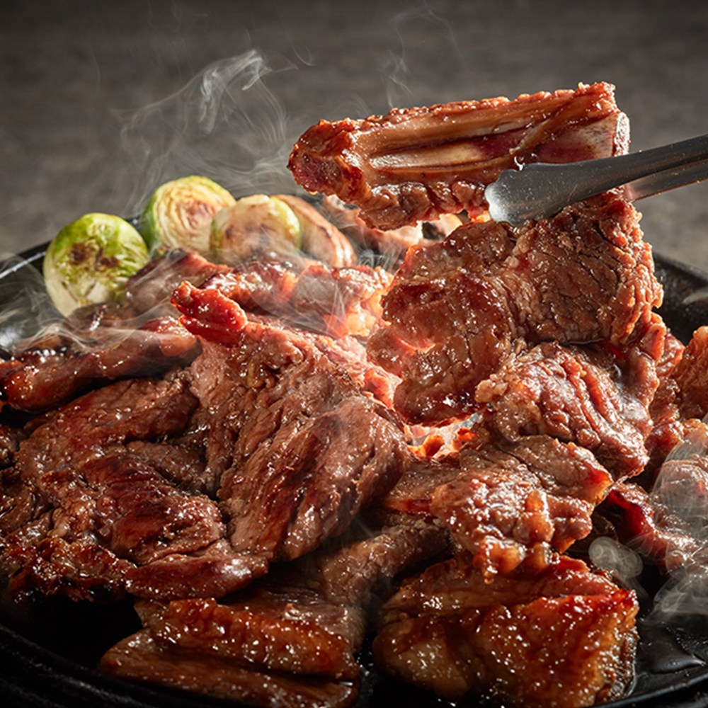 줄서서 먹는 담양 한돈 숯불 양념 돼지 갈비, 1개, 1kg 28,000원