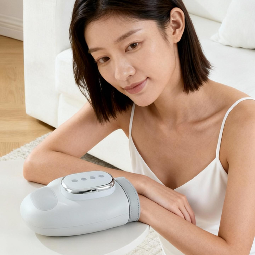 YAPOGI 손마사지기 온열형 무선 충전식 휴대용 손가락 마사지기, 직장인 피로 회복 선물용 86,000원