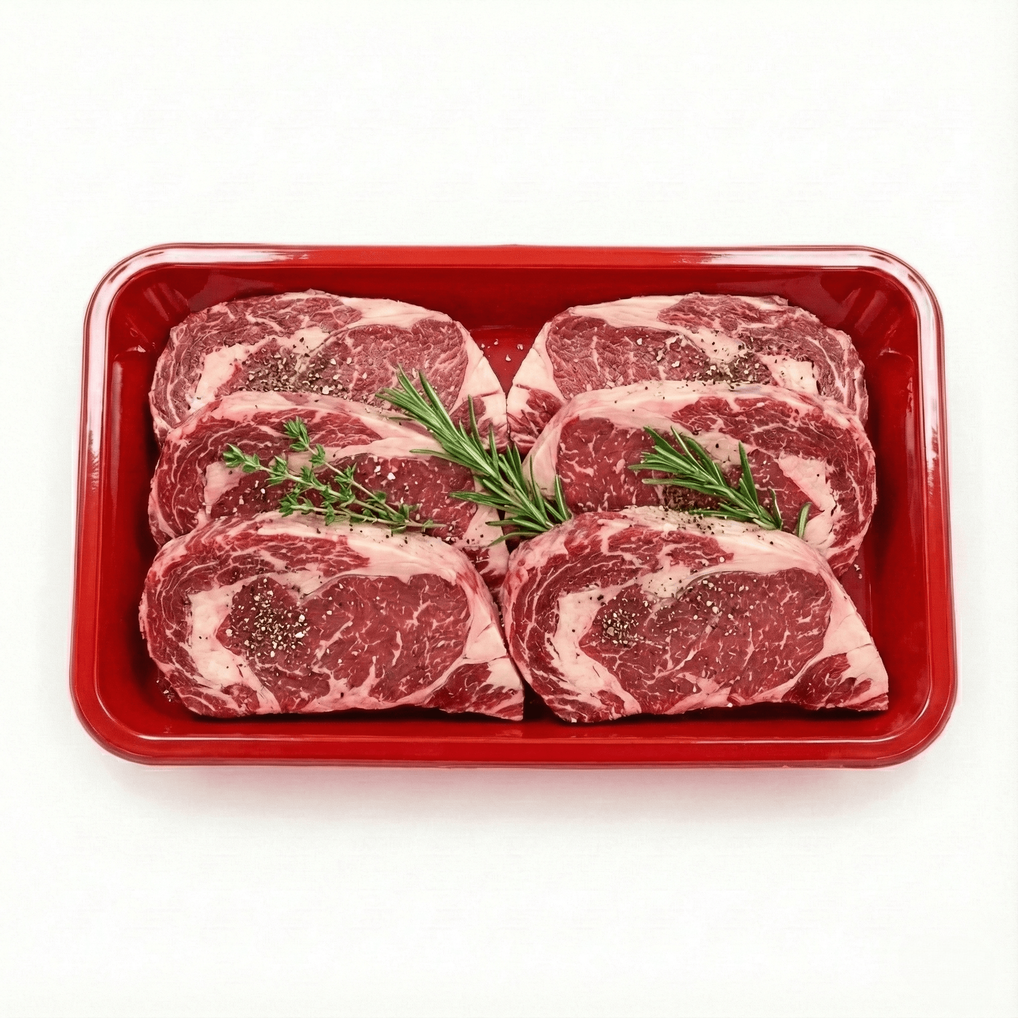 Bai Huii 레드 PET 사각 트레이 정육점 육회 고기 딸기 과일 포장 용기 17.8x14.5cm, 1개, 300개 38,900원