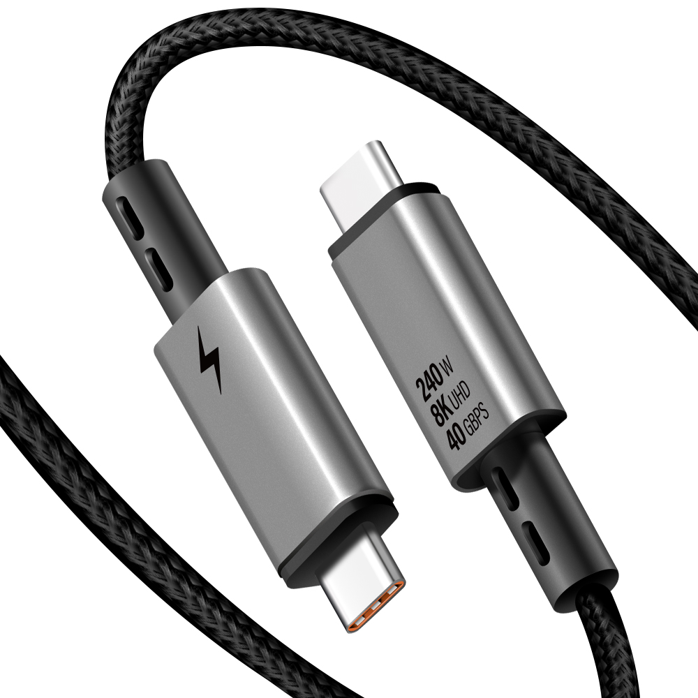 홈플래닛 C타입-C타입 USB4.0 8K 썬더볼트4 호환 240W 40Gbps 고속충전 데이터 케이블 11,990원