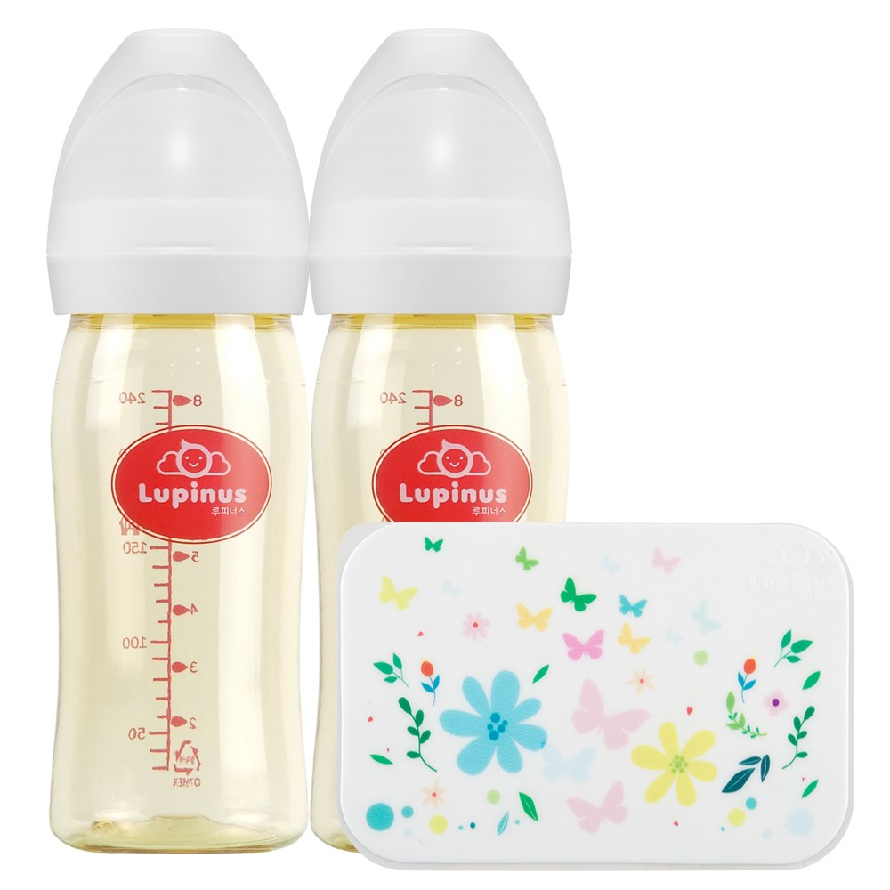 특가! [루피너스]PPSU 젖병 240ml 트윈팩 (젖병2개입 /노꼭지)+젖병스킨, 240ml, 1개 14,900원