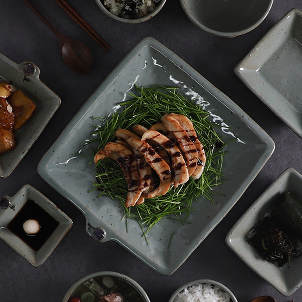 모리 수국 사각 접시 2size 택1, 1개 58,000원