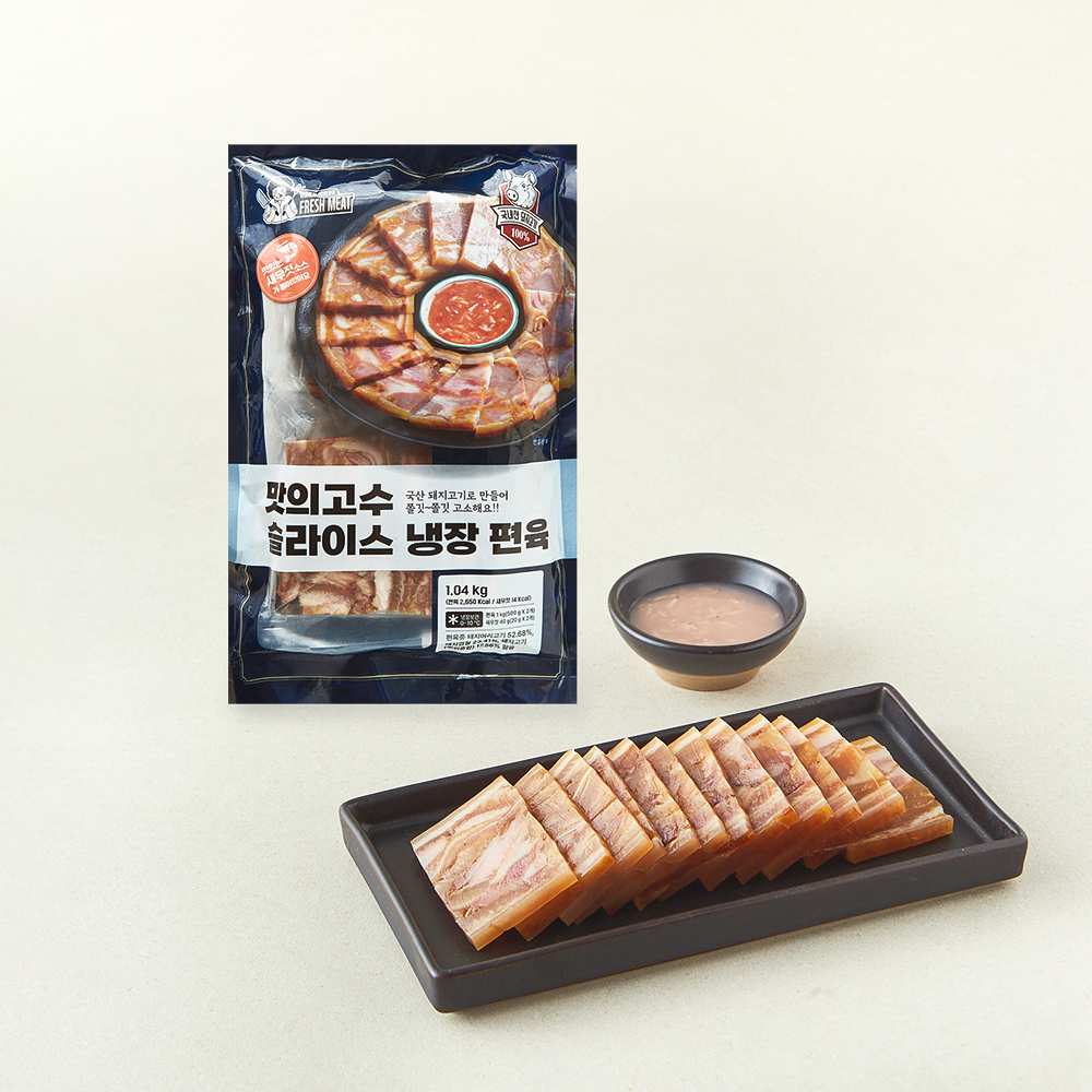 [로켓프레시] 맛의고수 슬라이스 편육, 1.04kg, 1개 18,900원