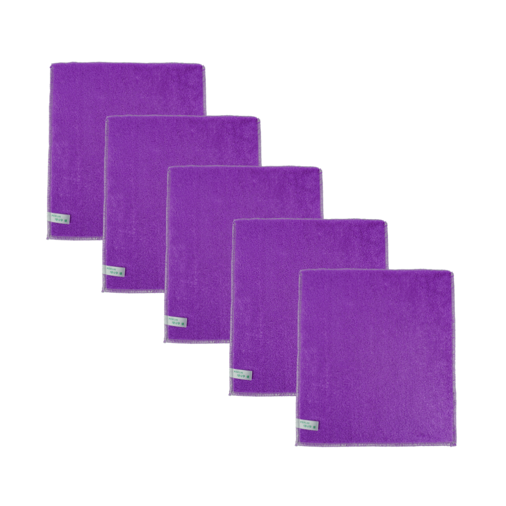 필하이 세제가 필요없는 대나무셀 행주 두배 더 커진 빅사이즈 27 x 30 업소용, 퍼플, 5개, 5개 25,000원