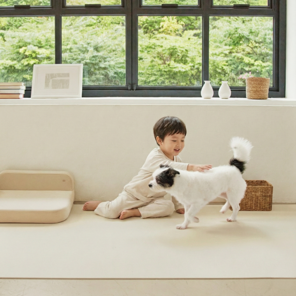 하개랩 강아지 논슬립 방수 친환경 패밀리 롤매트, 1개, 내츄럴베이지 110,700원