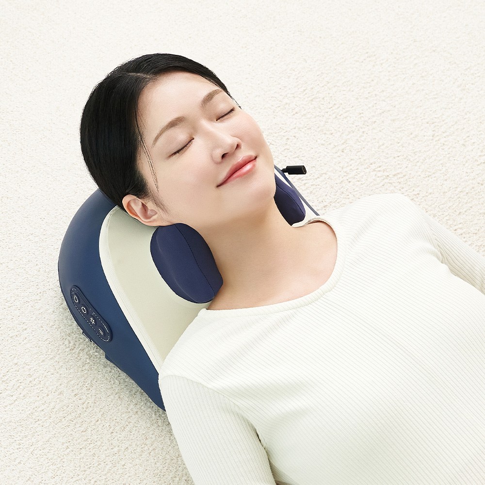 [슬룸 정품] 슬룸 넥숄더 프로 초강력 목 어깨 마사지기 무선 온열 베개형 안마기 109,000원