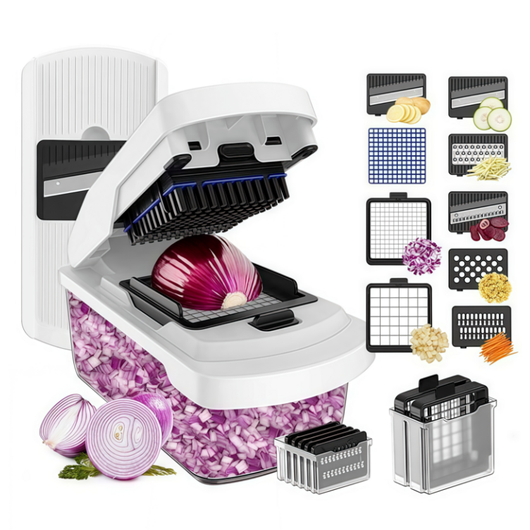 리빙가감법 야채 슬라이서 다용도 만능 채칼 커터 채소 다이서 채썰기 깍뚝썰기 기계 강판 37,500원