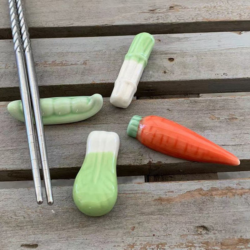 에브리샤인 야체 과일 도자기 수저받침 5종, 파, 배추, 당근, 무, 완두콩, 1세트 5,900원