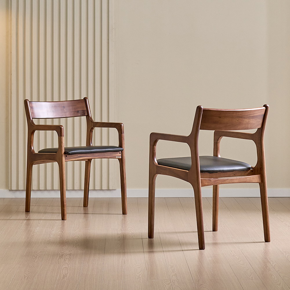 헤즈로 원목 암체어 식탁 의자 2p 방문설치 152,000원