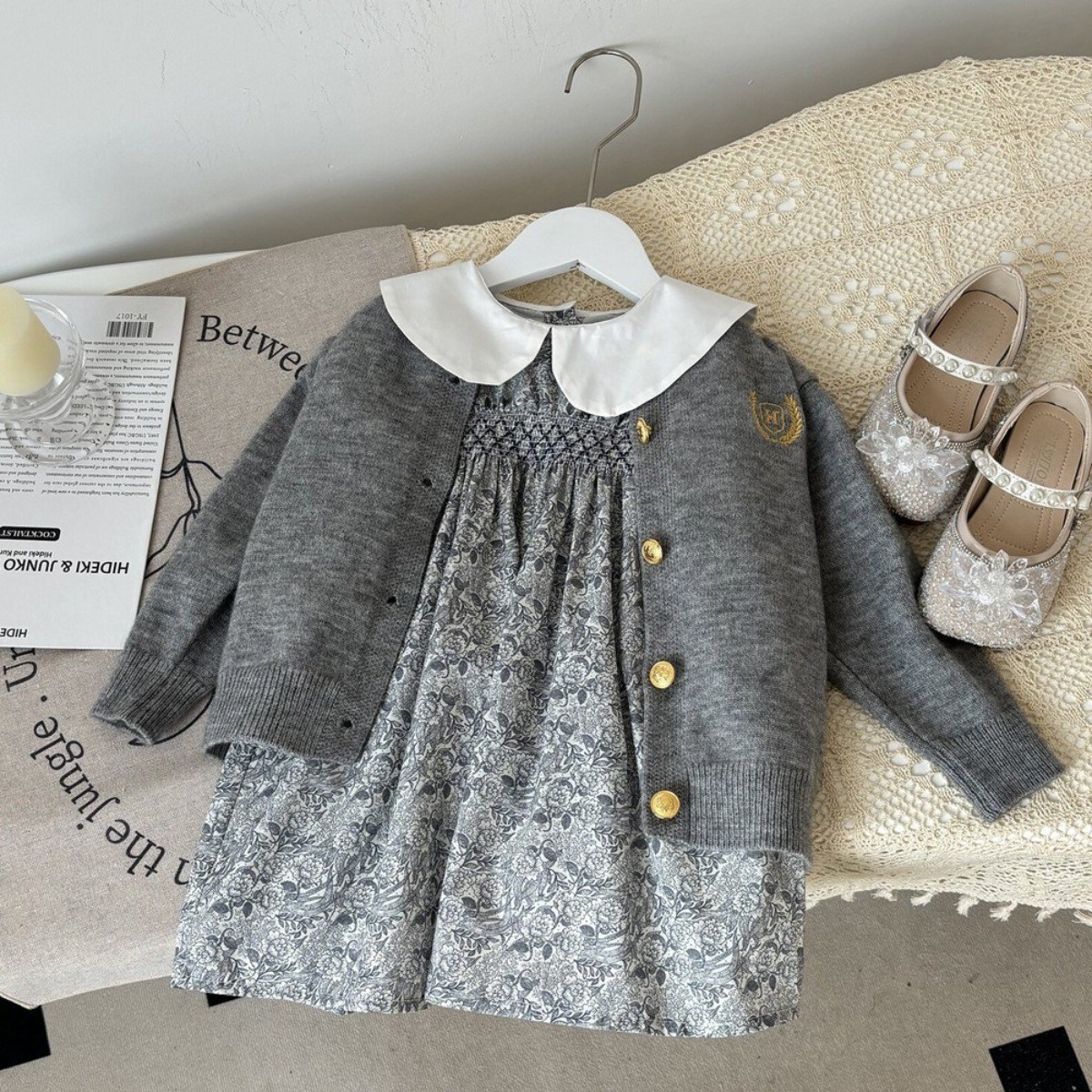 투에그 여아 봄/가을 원피스가디건세트 키즈여자아이 투피스 자매커플옷 33,500원