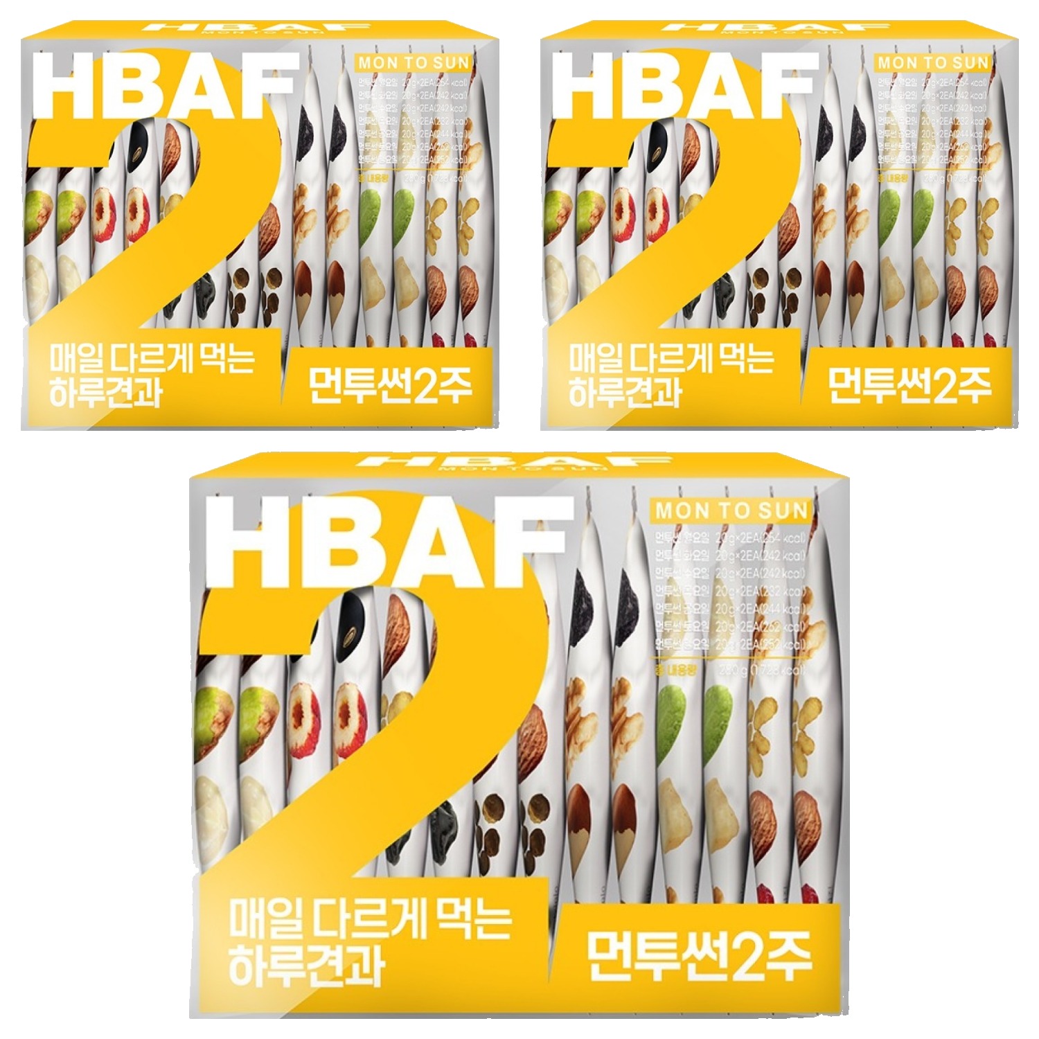 바프 먼투썬 2주 하루견과 280g, 3개 37,350원
