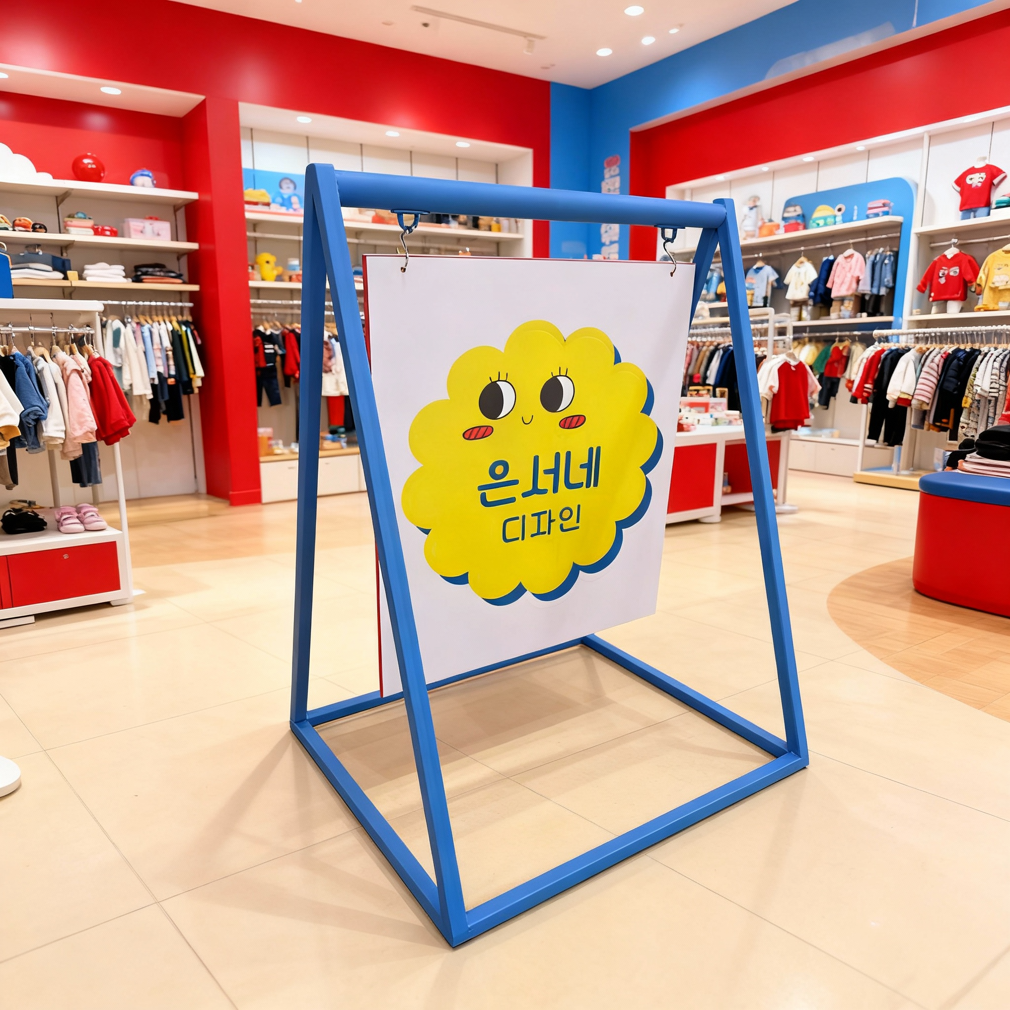 입간판 철제 스탠드 배너 카페 매장 현판 나무간판, 블랙, 1개 220,000원