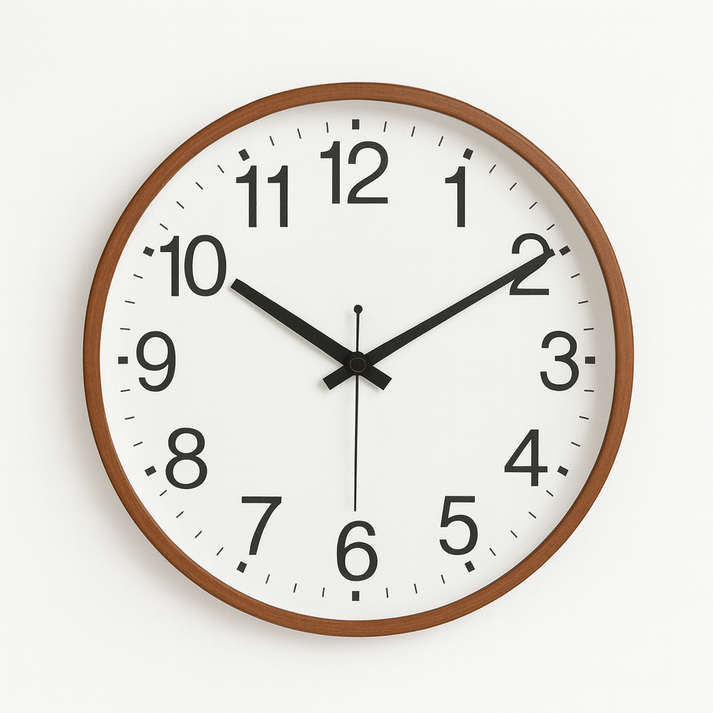 리갈 305 심플 무소음 벽시계, 우드 19,800원