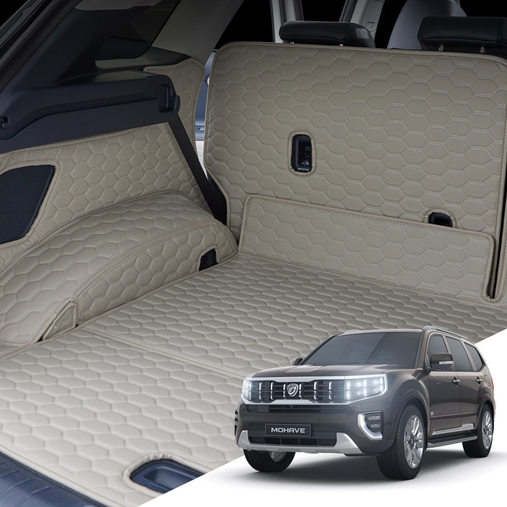 모하비 더마스터 본투로드 하이브 풀커버 차량용 트렁크매트, 새들브라운, 6인승/스피커유/19년9월~24년7월/KT031 99,680원