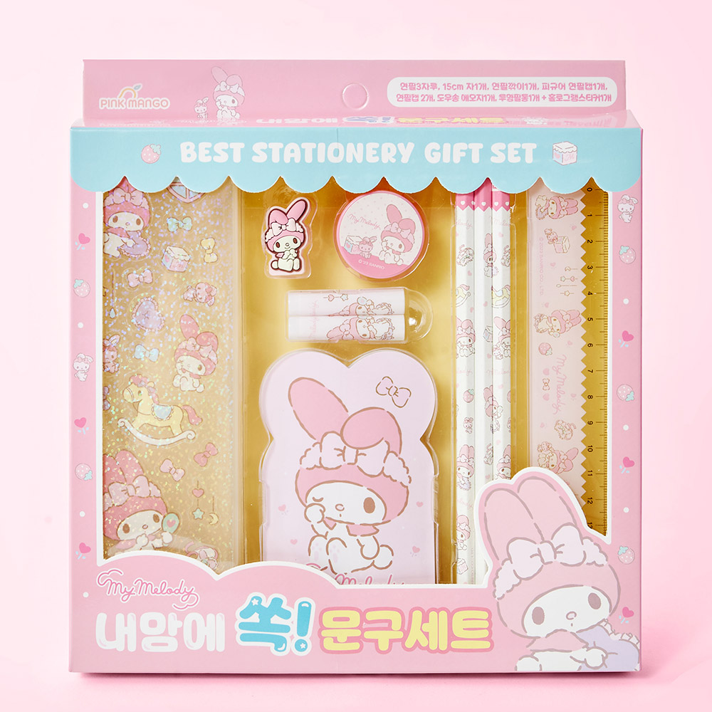 산리오 문구세트 마이멜로디 필통 메모지포함 초등 학용품세트 6,600원