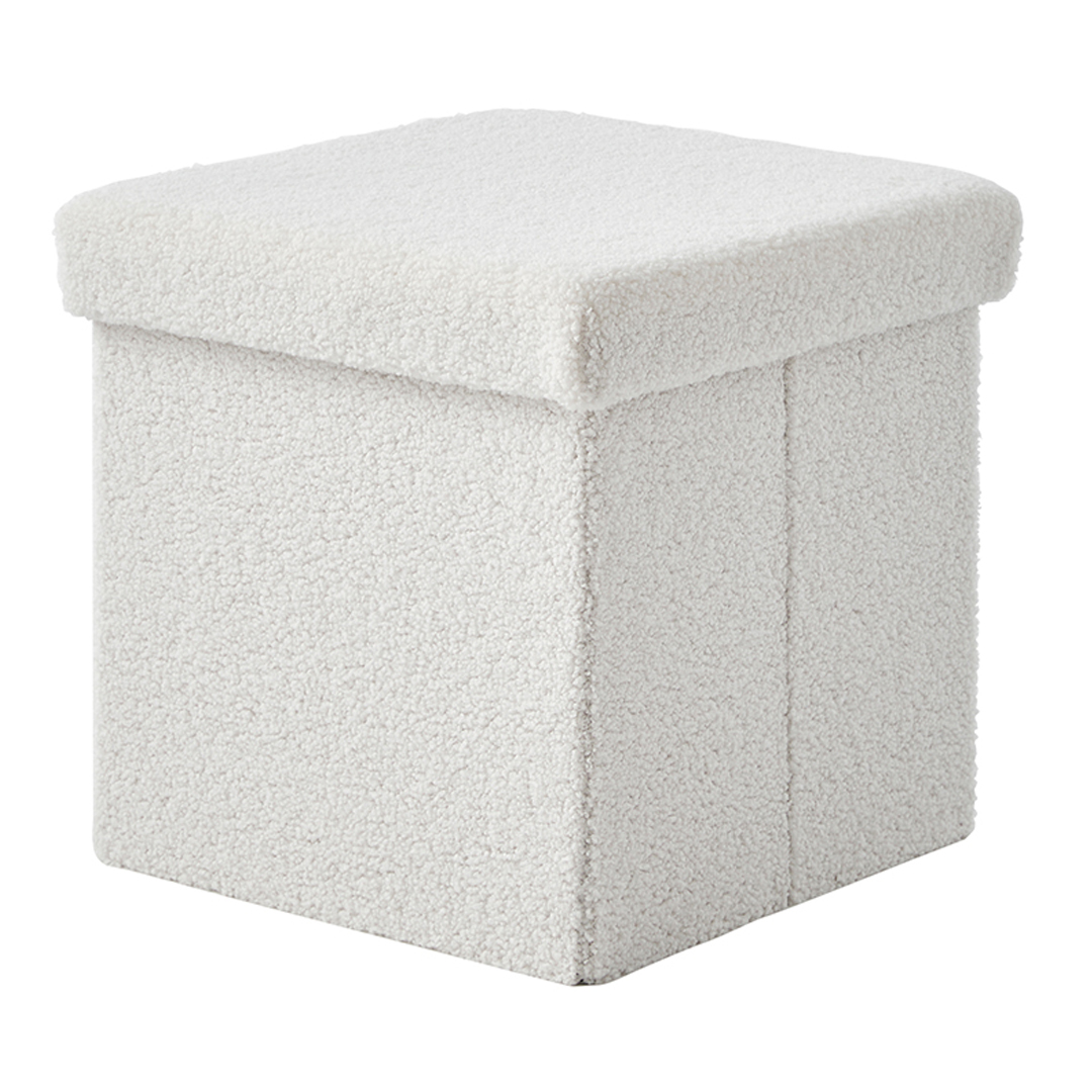 한샘 플리에 사각 수납스툴, 테디크림, 1개 16,900원