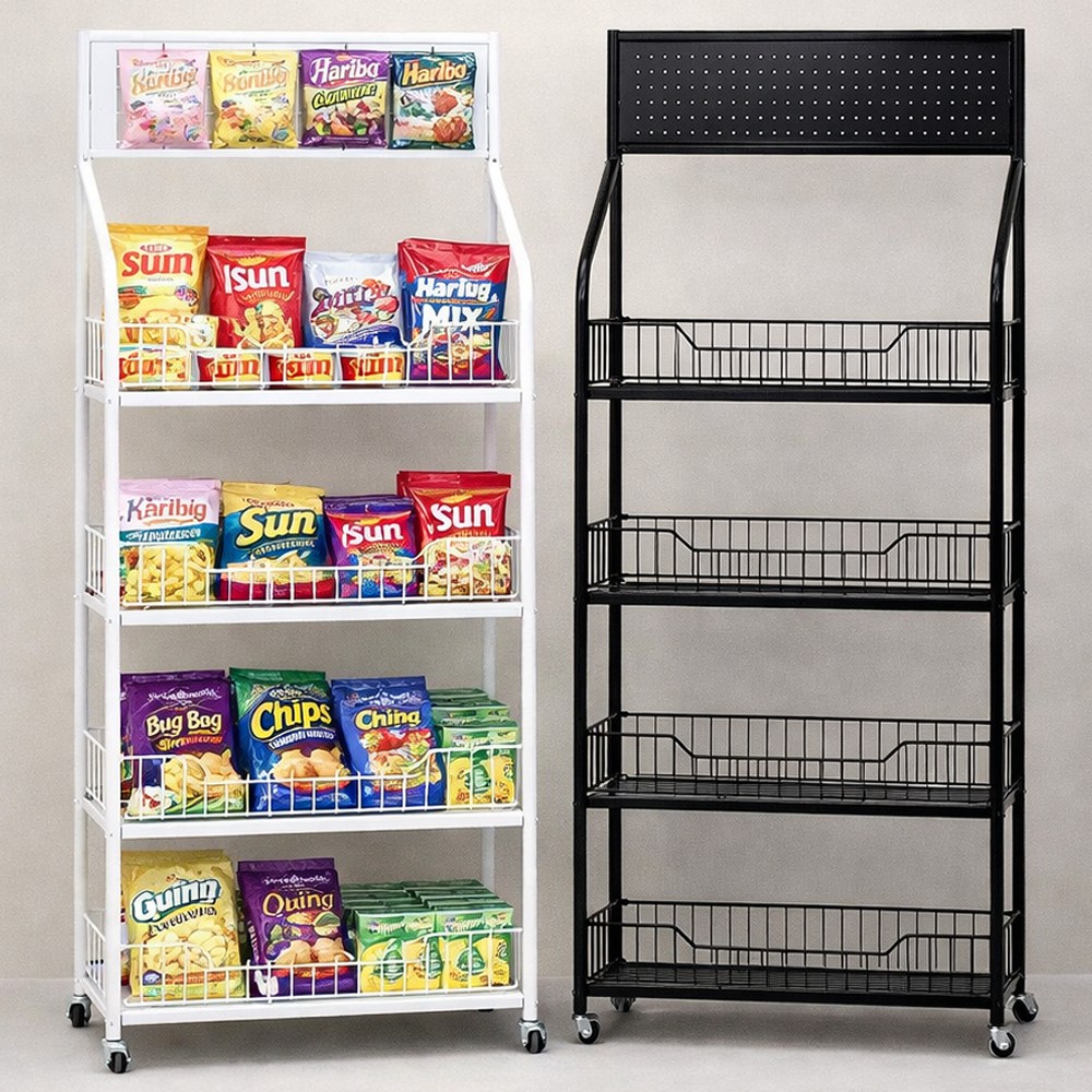 인트홈 과자 진열대 선반 4단, 화이트 38,300원