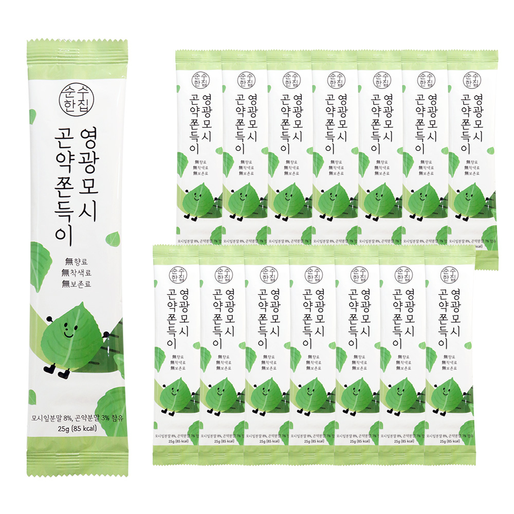 순수한집 영광모시 곤약 쫀득이, 375g, 1개 8,900원