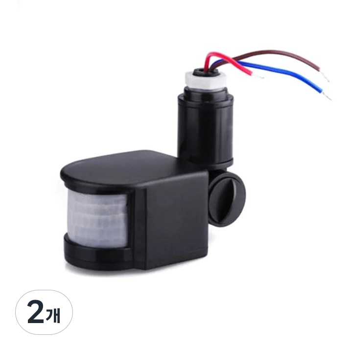 비엘스키 LED PIR 모션 센서 220V 블랙 감지기 벽 조명 적외선 야간 옷장 계단 스위치 22,180원