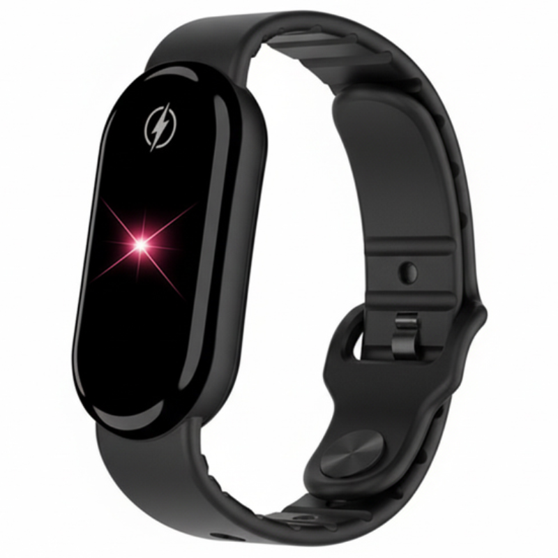 피라모니 정전기 완화 실리콘 팔찌, 1개, 타원형블랙 13,680원