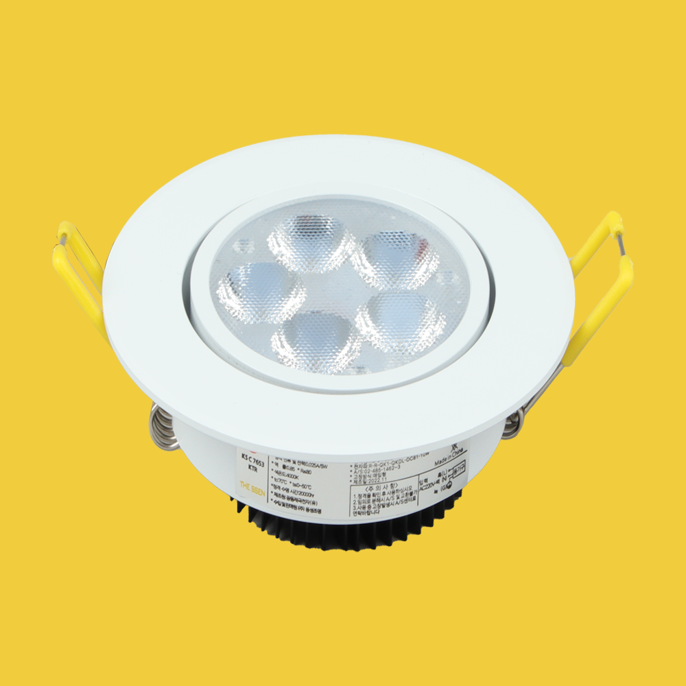 더쎈 LED MR16 다운라이트 집중형 매입등 에코 3인치 5W 화이트, 1개, 전구색 5,000원