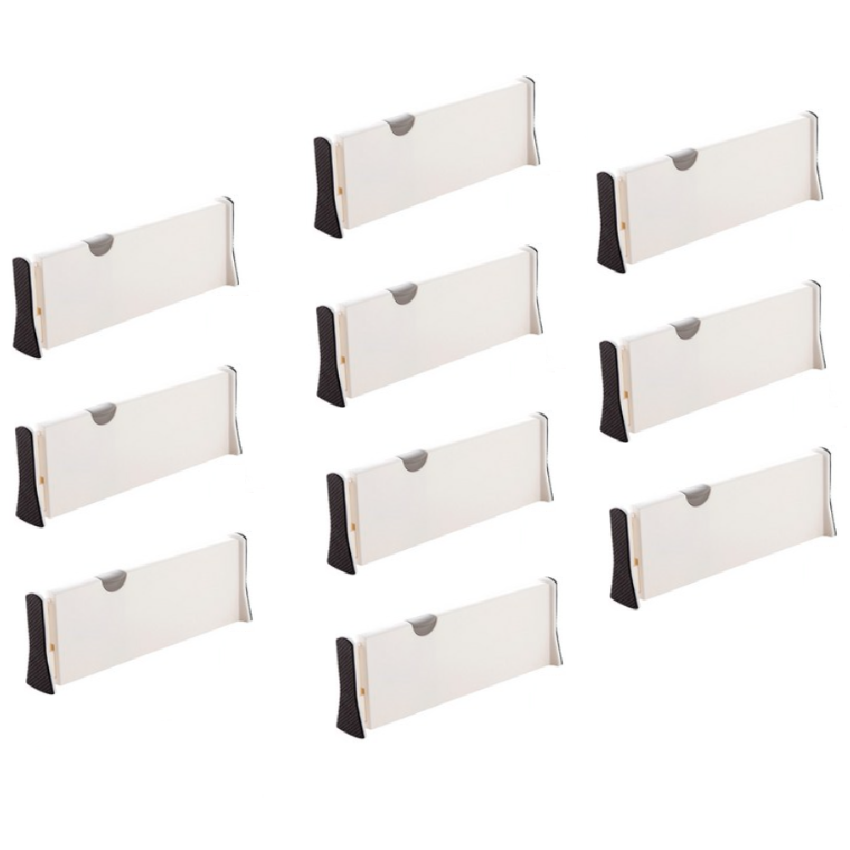 쇼핑1번지 길이조절 서랍 칸막이 책 꽂이 주방 옷장 침대밑서랍 파티션 다용도 공간분리 정리함, 기본형, 10개 37,900원