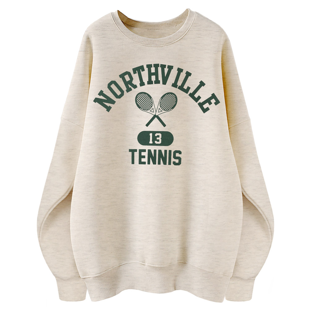 남녀공용 특양면 오버핏 맨투맨 라운드 레터링 그랙픽 프린트 루즈핏 단체 티 커플 티셔츠 빅사이즈 여성 여자 노스빌리 19,800원