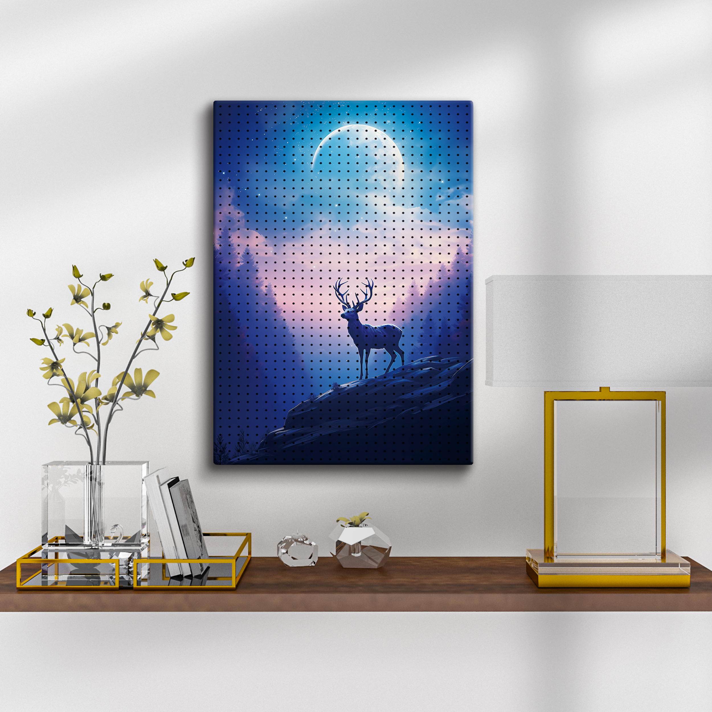 타공판닷컴 UV 프린팅 타공판 600 x 1200 mm, 달빛의 숲, 1개 72,450원