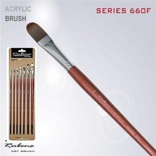 루벤스 660F 유화붓 아크릴붓 필버트붓 인조모 낱개 7본세트 / 옵션선택, 2호 2,090원